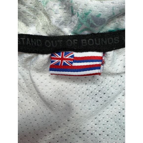 Out of Bounds Men's Short Sleeve White Floral Print Golf Polo Shirt - Size S - Picture 4 of 6